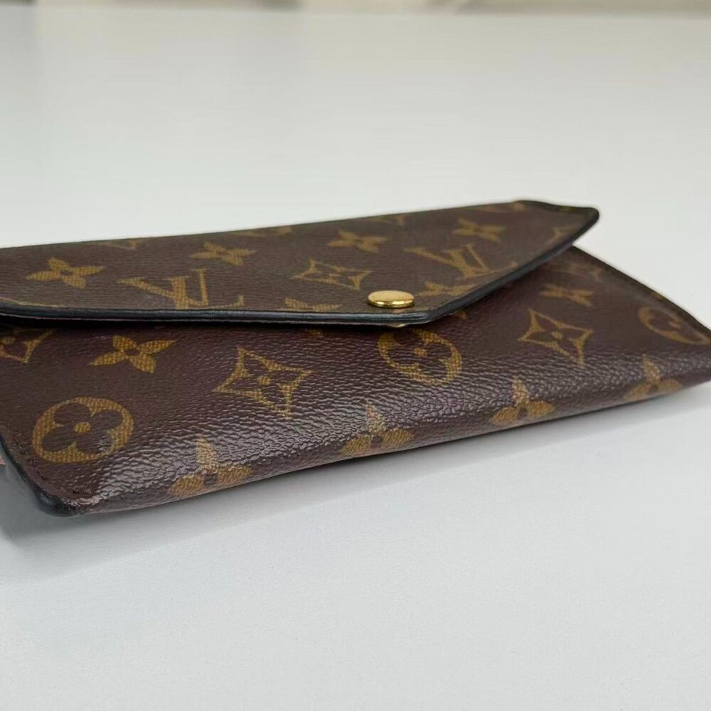 Louis Vuitton Monogram Canvas Wallet with Blue & Orange Accessories - Picture 6 of 11